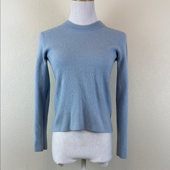 Sandro Paris Baby Blue Wool Knit Pullover Size XS - Picture 1 of 7